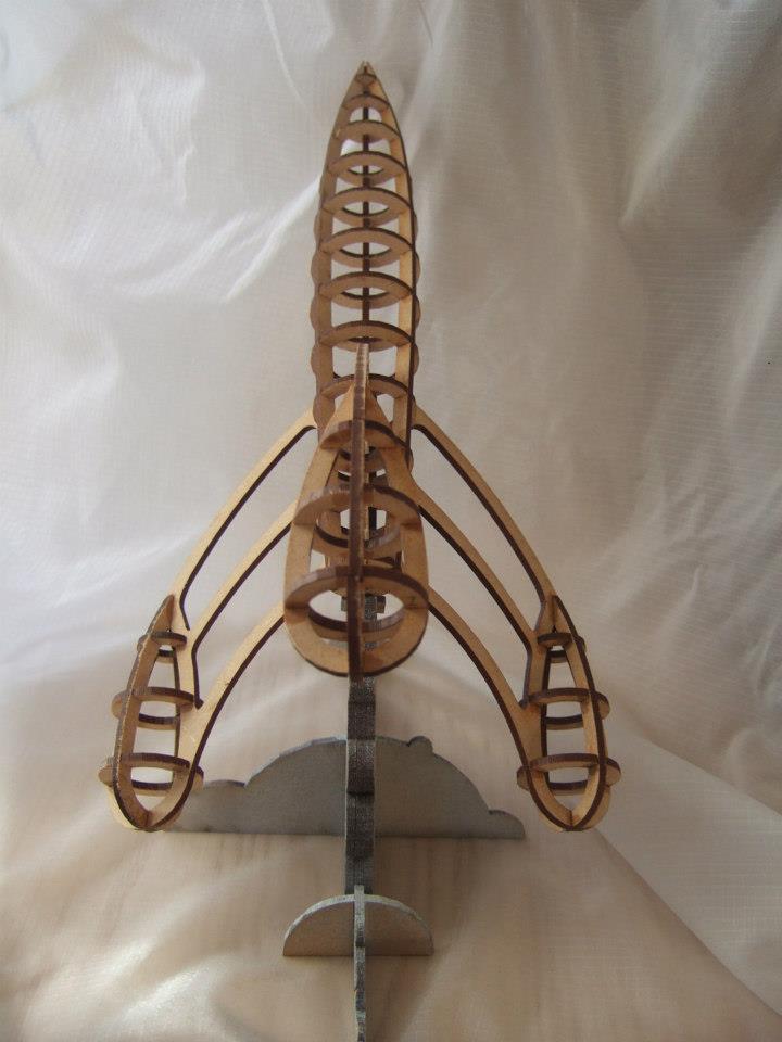 Rocket, from the rear Rocket, from the rear